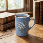 Morning Meadow Blue Floral Ceramic Mug