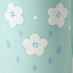 Mint Spring Blossom and Raindrop Ceramic Mug