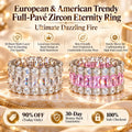 🔥 LAST DAY 90% OFF : Full-Pavé Zircon Multi-Row Eternity Ring – Ultimate Dazzling Fire & Ergonomic Comfort