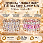 🔥 LAST DAY 90% OFF : Full-Pavé Zircon Multi-Row Eternity Ring – Ultimate Dazzling Fire & Ergonomic Comfort
