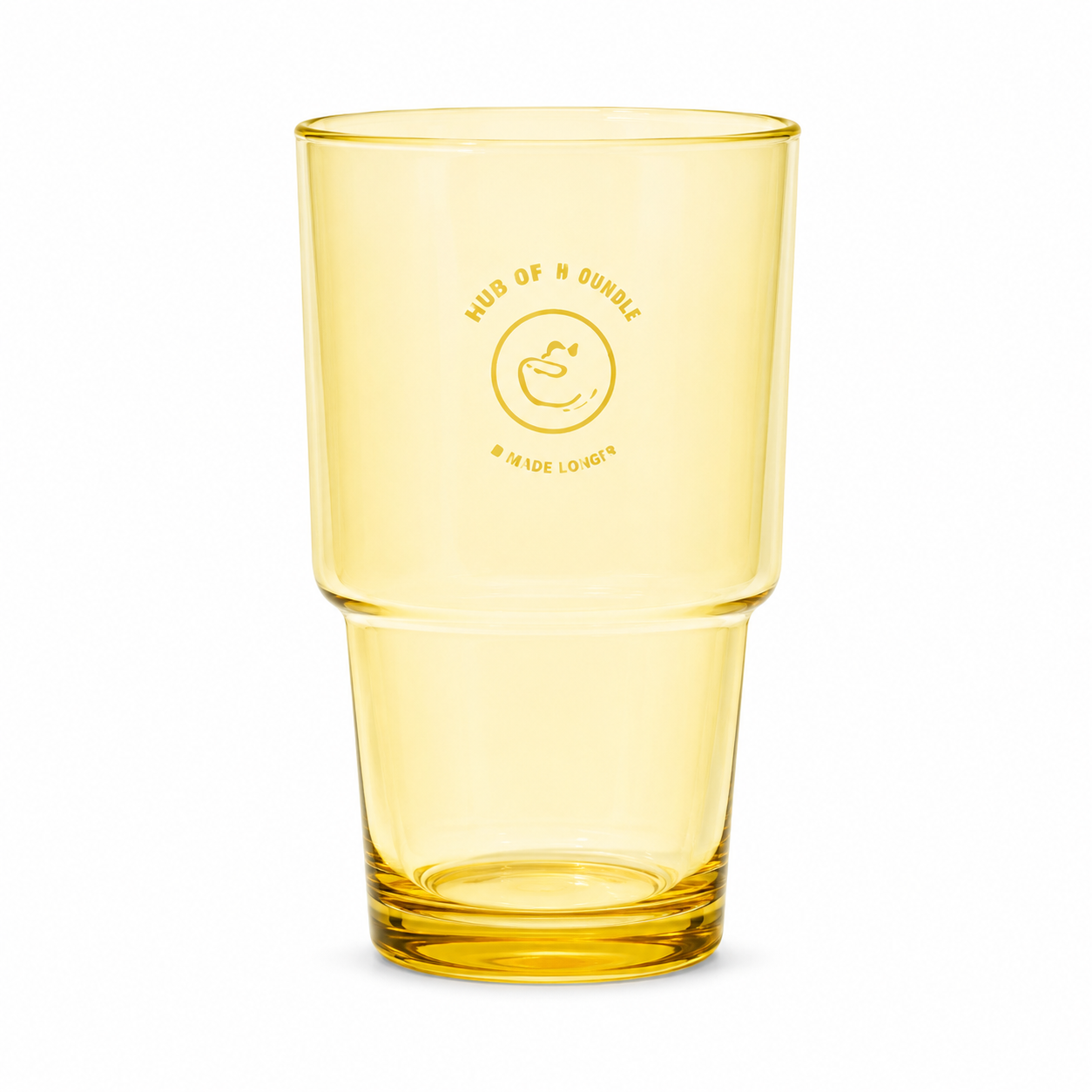 Hub of Houndle Yellow Stacking Glass