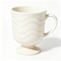 Minimalist Sand Wave Pedestal Mug