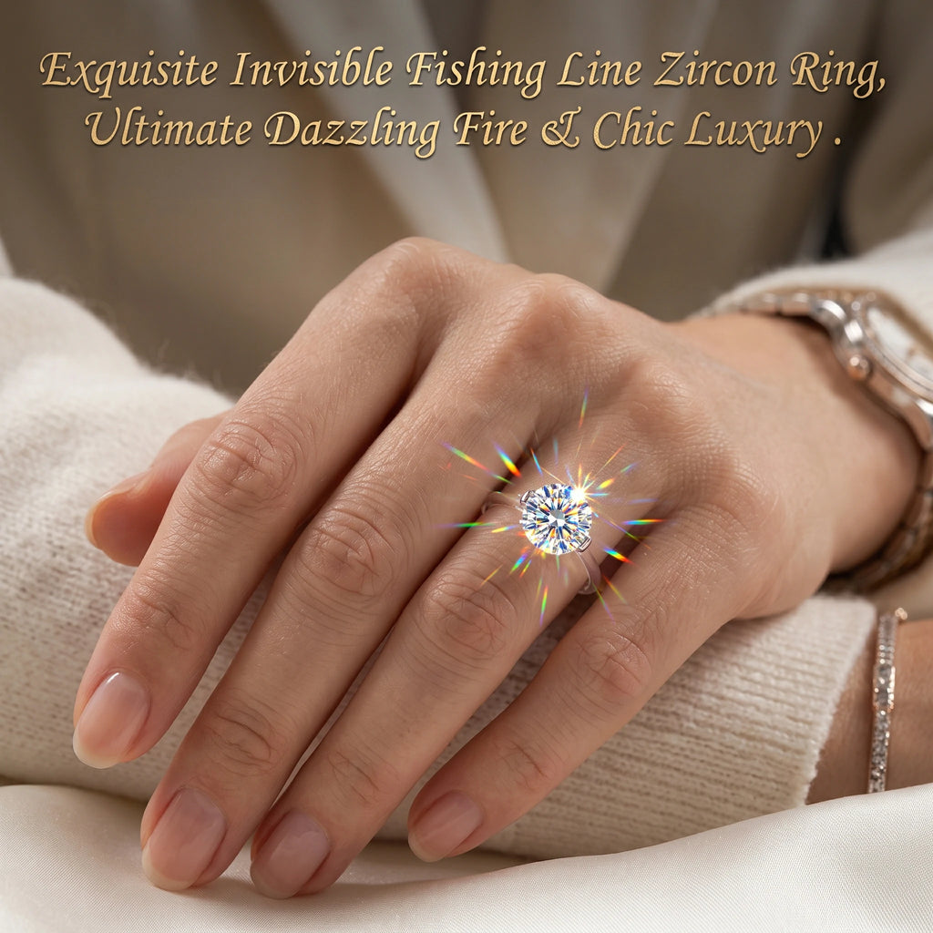 🔥 LAST DAY 90% OFF : Exquisite Invisible Floating Diamond Ring – Weightless Elegance & Zero-Pinch Comfort