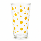 Sunny Polka Dot Glass Tumbler