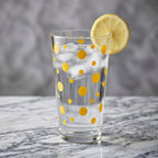 Sunny Polka Dot Glass Tumbler