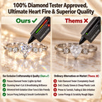 🔥 LAST DAY 90% OFF : Romantic Heart-Shaped Moissanite Solitaire Ring – Eternal Love & Five-Figure Diamond Fire