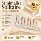 🔥 LAST DAY 90% OFF : Minimalist Solitaire U-Shape Hook Earrings – Easy-On Comfort & Timeless Brilliance