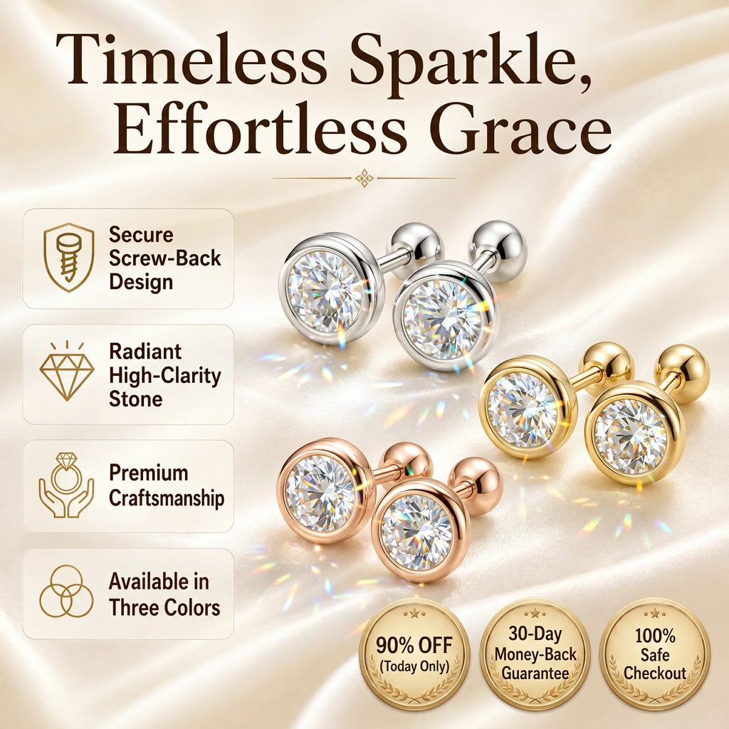 🔥 LAST DAY 90% OFF: Sleep-Safe High-Clarity Bubble Moissanite Studs in S925 Silver