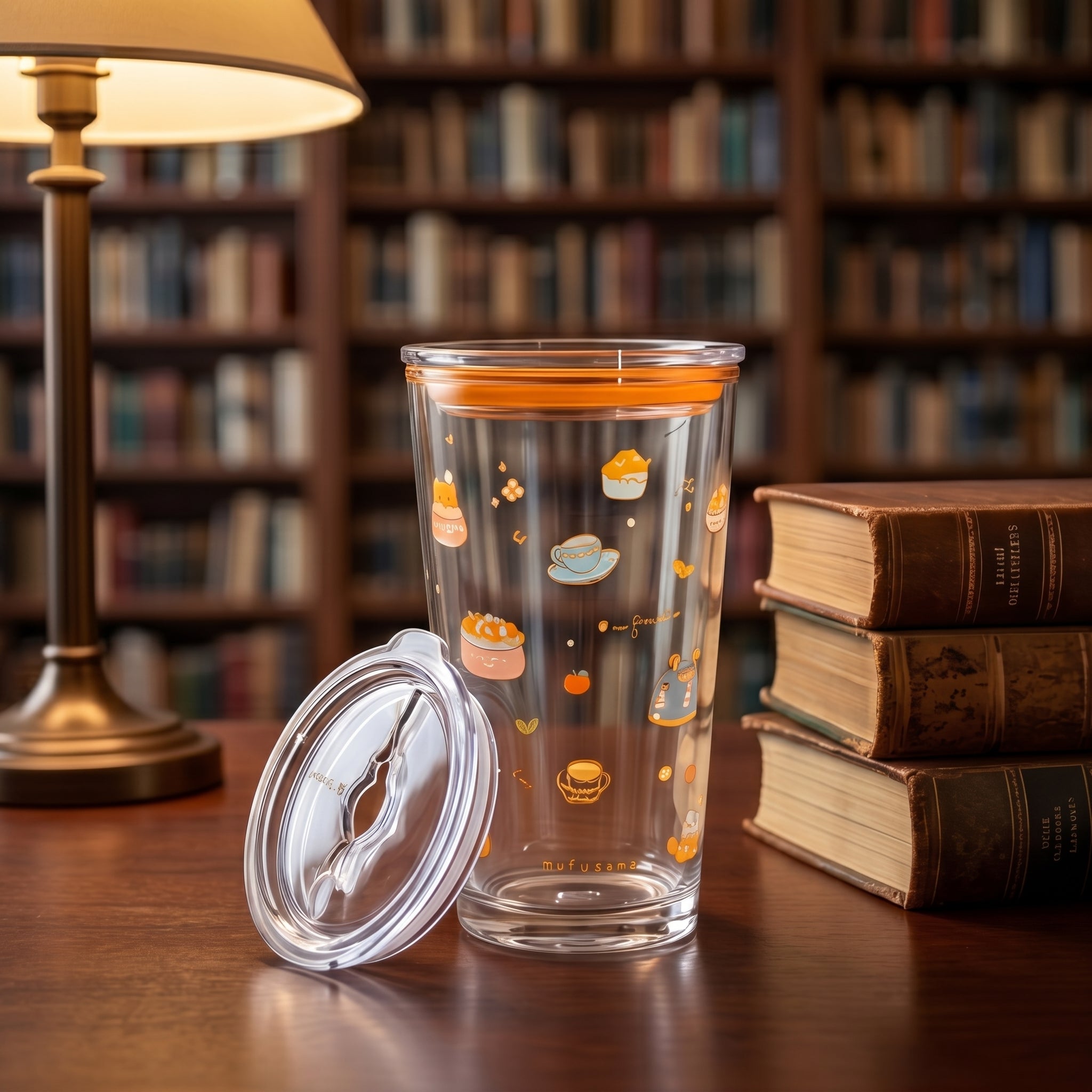 Mofusand Cozy Cafe Double-Walled Travel Tumbler with Lid