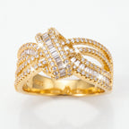 🔥 LAST DAY 90% OFF : Luxury Cross Hollow-Out Diamond Statement Ring – Multi-Band Elegance & Red-Carpet Glamour