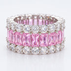 🔥 LAST DAY 90% OFF : Full-Pavé Zircon Multi-Row Eternity Ring – Ultimate Dazzling Fire & Ergonomic Comfort