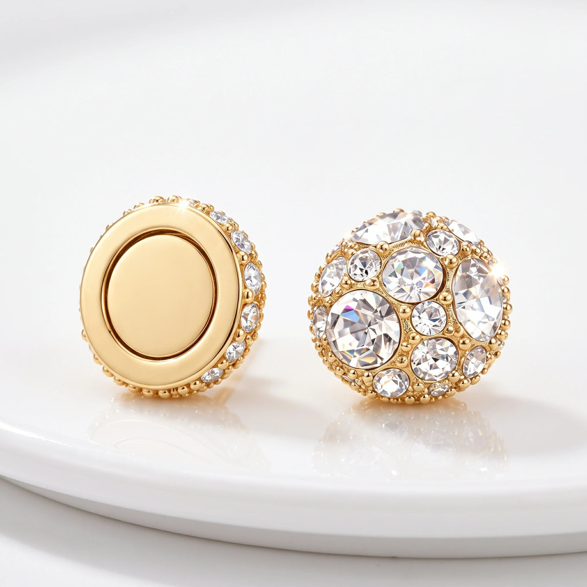 🔥 LAST DAY 90% OFF : Painless Non-Pierced Magnetic Diamond Stud Earrings – Piercing-Free Elegance & All-Day Comfort