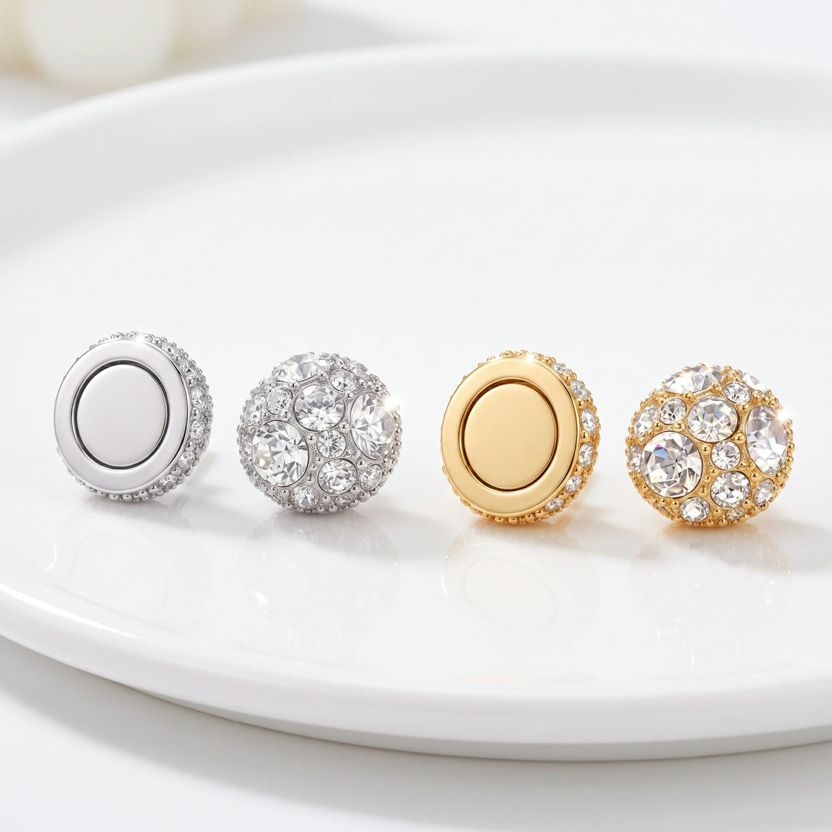 🔥 LAST DAY 90% OFF : Painless Non-Pierced Magnetic Diamond Stud Earrings – Piercing-Free Elegance & All-Day Comfort
