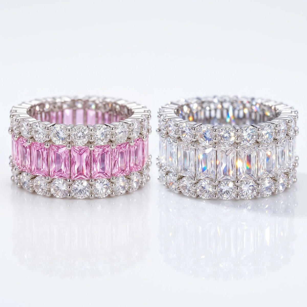 🔥 LAST DAY 90% OFF : Full-Pavé Zircon Multi-Row Eternity Ring – Ultimate Dazzling Fire & Ergonomic Comfort
