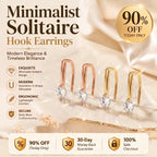 🔥 LAST DAY 90% OFF : Minimalist Solitaire U-Shape Hook Earrings – Easy-On Comfort & Timeless Brilliance